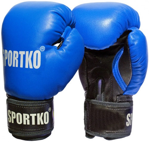 Профессиональные боксерские перчатки ФБУ кожаные Sportko 10 oz (ПК1) фото 2