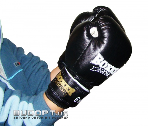 Детские боксерские перчатки кожаные Boxer 6 унций (bx-0026) фото 7