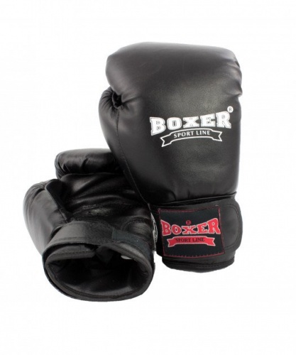 Детские боксерские перчатки кожаные Boxer 8 унций (bx-0029) фото 7