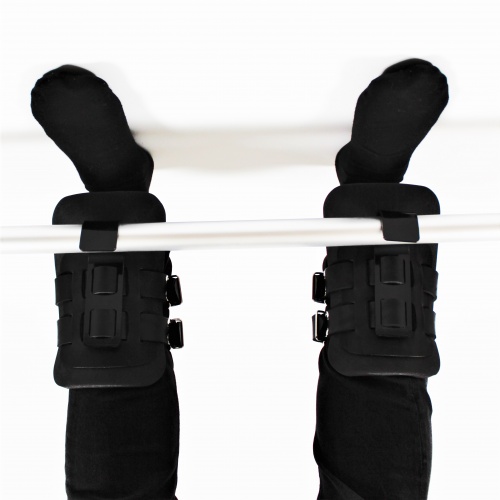 Гравитационные ботинки (инверсионные крюки для турника) тренажер спины и пресса OSPORT Lite Black (OF-0009) фото 8