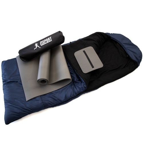Коврик туристический + спальник + сидушка (каремат в палатку под спальный мешок) OSPORT Lite Зима+ (n-0027) фото 2