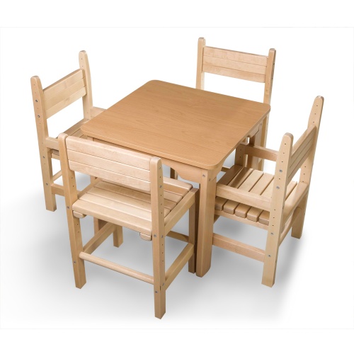 Набор детской мебели из сосны (1 стол, 4 стула) SportBaby (Baby-4) фото 2