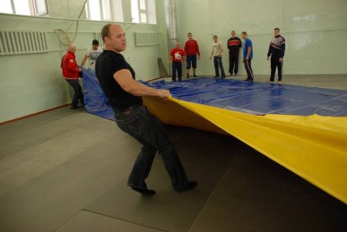 Борцовский ковёр для борьбы, дзюдо 10х10м, толщина 40мм OSPORT фото 6