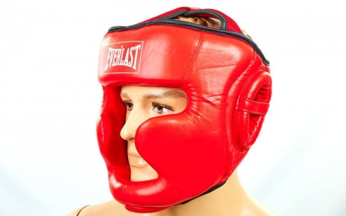 Шлем боксерский (с полной защитой) PU ELAST BO-6001 фото 2