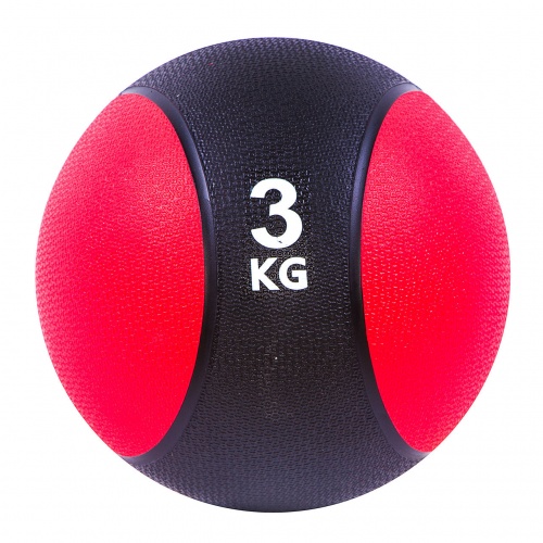 Медбол (медицинский мяч) для кроссфита резиновый 3кг Profi (MS 1501) фото 2