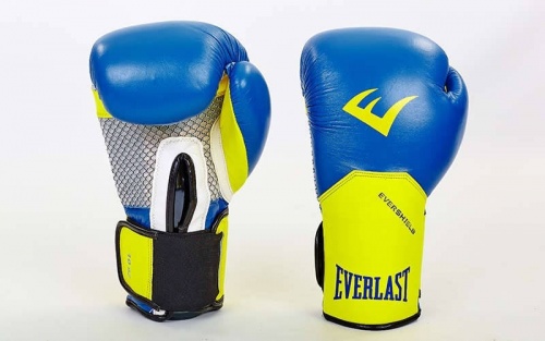 Перчатки боксерские кожаные Everlast PRO STYLE ELITE 10 oz. (BO-5228-BK(10)) фото 9