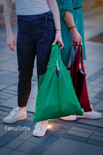 Эко сумка (экосумка шоппер, пляжная) для покупок, продуктов Faina Torba тканевая (ft-0001) фото 4