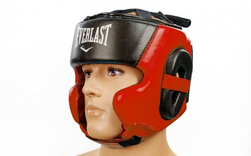 Шлем боксерский (в мексиканском стиле) кожа ELAST BO-5241 фото 2