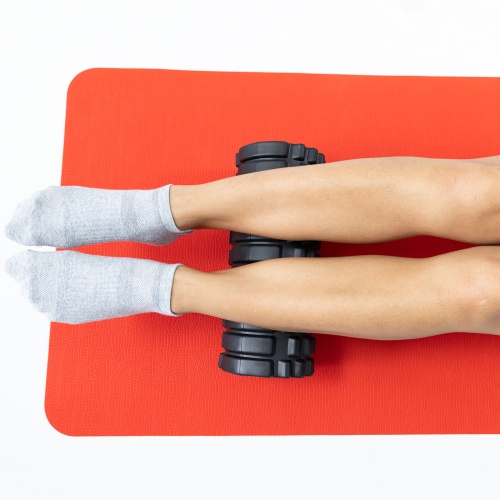 Набор для йоги 2в1 коврик для йоги + массажный ролик, валик для массажа спины мфр ролл OSPORT Set 27 (n-0058) фото 6