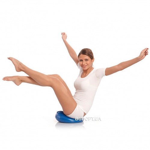 Балансировочная подушка (диск) массажная для йоги и фитнеса (массажер для ног/стоп/тела) OSPORT (OF-0058) фото 17