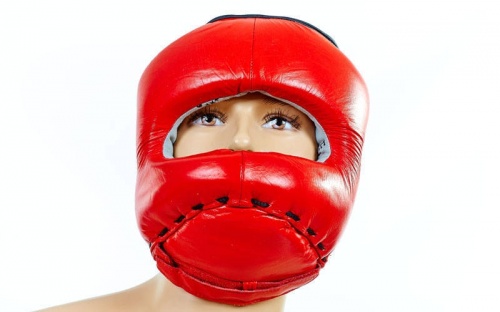 Шлем боксерский (с бампером) кожа AIBO VELO VL-8128 фото 4
