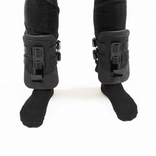 Гравитационные ботинки (инверсионные крюки для турника) тренажер спины и пресса OSPORT Lite Black (OF-0009) фото 4