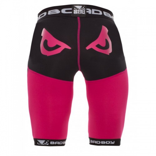Компрессионные шорты женские Bad Boy Compression Shorts Black/Pink фото 2
