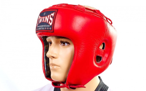 Шлем боксерский (открытый) кожа TWINS HGL-8 фото 6