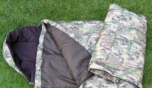 Спальный мешок (спальник) одеяло с капюшоном OSPORT Студент камуфляж (FI-0021) фото 4