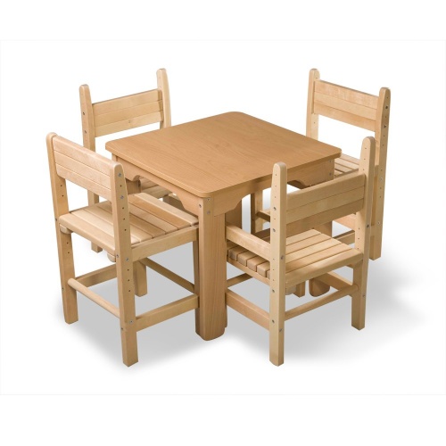 Набор детской мебели из сосны (1 стол, 4 стула) SportBaby (Baby-4) фото 3
