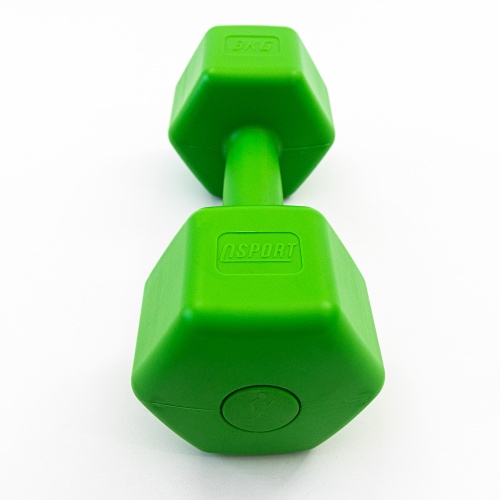 Гантель для фитнеса пластиковая цельная (неразборная) OSPORT Lite 3 кг (OF-0117) фото 11