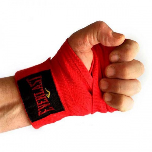 Бинты боксерские для бокса (защита на запястье) на руки для спорта и единоборств 2шт 2.5м Everlast (MS 1216-1) фото 3