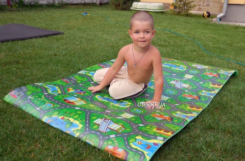 Детский игровой развивающий коврик на отрез OSPORT Автодорога Приключений (FI-0024) фото 3