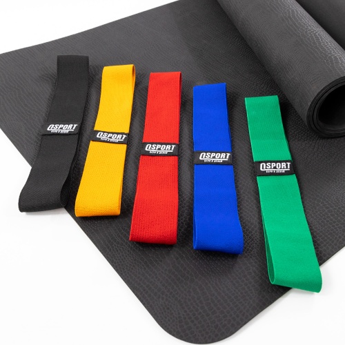 Набор для фитнеса - коврик для фитнеса (каремат для йоги) + набор из 5 резинок OSPORT Lite (n-0032) фото 3