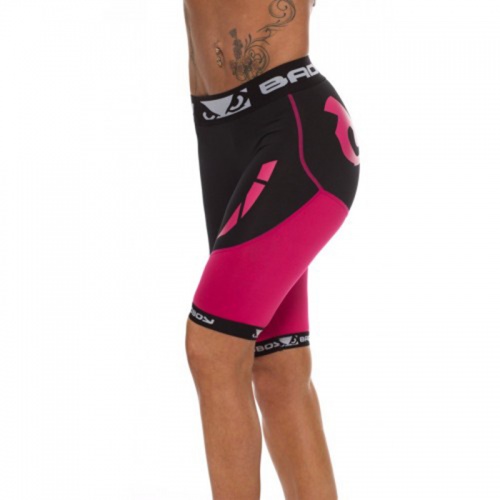 Компрессионные шорты женские Bad Boy Compression Shorts Black/Pink фото 3