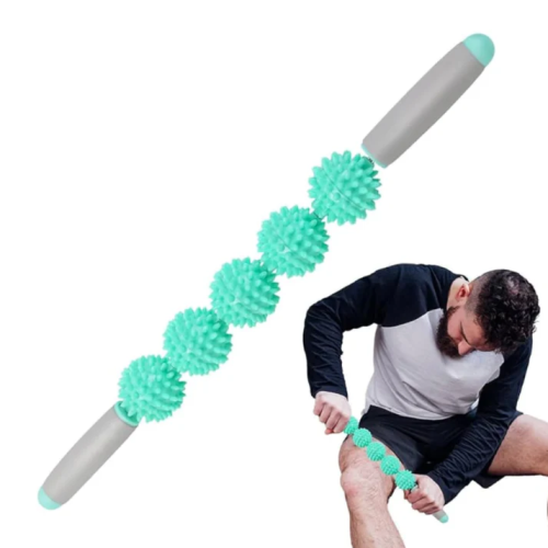 Массажный ролик, валик для массажа спины (ручной массажер с двумя ручками для шеи, ног) 51х5см OSPORT (MS 3404) фото 4 Массажный ролик, валик для массажа спины (ручной массажер с двумя ручками для шеи, ног) 51х5см OSPORT (MS 3404) фото 4
