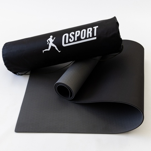Коврик для йоги и фитнеса + чехол (мат, каремат спортивный) OSPORT ECO Friendly Pro 5 мм (n-0015) фото 15