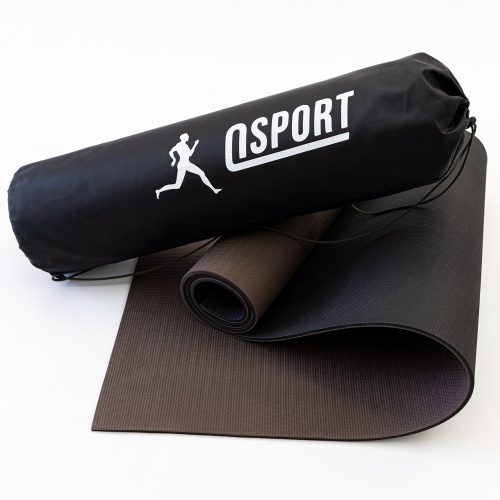 Коврик для йоги и фитнеса + чехол (мат, каремат спортивный) OSPORT ECO Friendly Pro 6мм (n-0015) фото 9