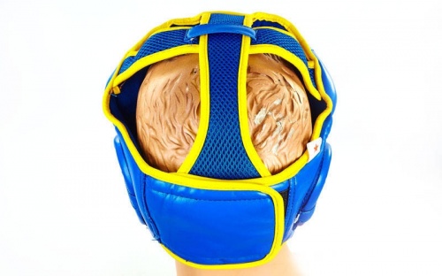 Шлем боксерский (с полной защитой) PU ELAST BO-6001 фото 4