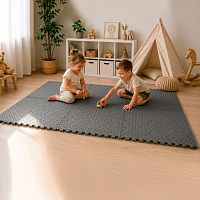Детский игровой коврик-пазл (мат татами ласточкин хвост) модульное напольное покрытие 6шт EVA OSPORT (OF-0311)