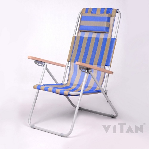 Кресло-шезлонг для отдыха и туризма 95х61х92см Vitan Ясень (VT7133) фото 3