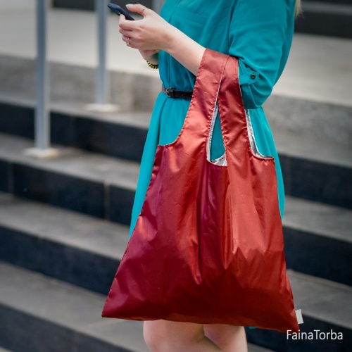 Эко сумка (экосумка шоппер, пляжная) для покупок, продуктов Faina Torba тканевая (ft-0001) фото 15