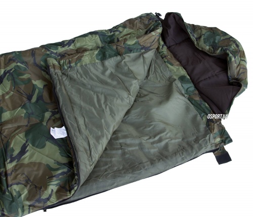 Спальный мешок (спальник) одеяло с капюшоном OSPORT Студент камуфляж (FI-0021) фото 3