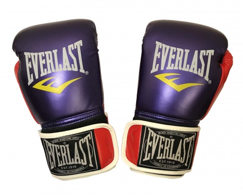 Боксерские перчатки на липучке кожа PU Everlast 10-12 OZ (MS 1951) фото 2