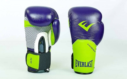Перчатки боксерские кожаные Everlast PRO STYLE ELITE 10 oz. (BO-5228-BK(10)) фото 2