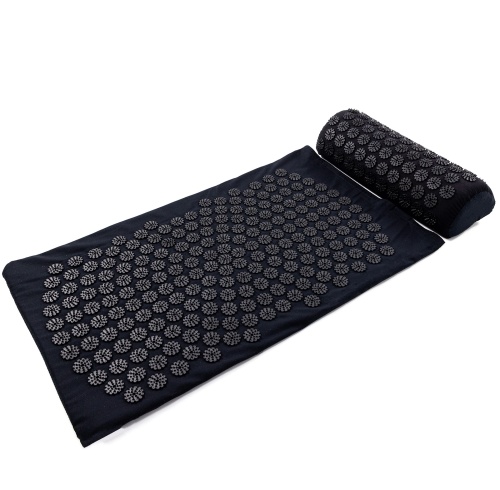 Массажный акупунктурный коврик для йоги + валик для массажа спины/шеи/ног/тела OSPORT Yoga Relax Pro (apl-036) фото 15