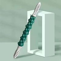 Массажный ролик, валик для массажа спины ручной массажер с двумя ручками для шеи, ног 49х5см OSPORT (MS 4815)