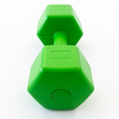Гантель для фитнеса пластиковая цельная (неразборная) OSPORT Lite 4 кг (OF-0119) фото 11