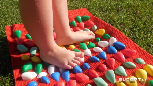 Массажный (ортопедический) коврик дорожка для детей с камнями Onhillsport 150*40см (MS-1214) фото 8