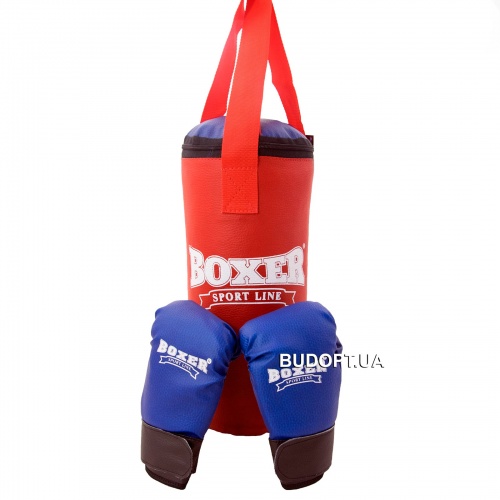Детский боксерский набор (перчатки+мешок) фото 2