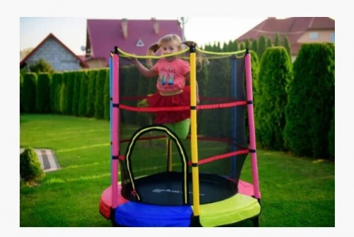 Батут спортивный с защитной сеткой для детей OSPORT диаметр 140 см (MS 3229) фото 6