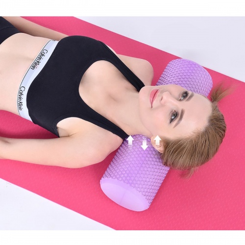 Массажный ролик, валик для массажа спины (йога ролл массажер для спины, шеи, ног) OSPORT 30*15см (MS 2353)