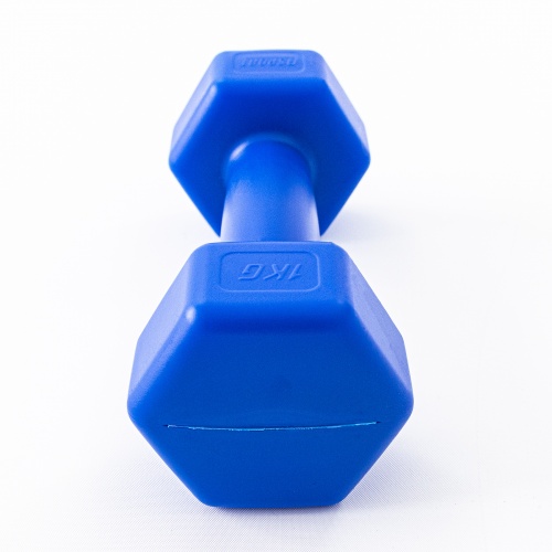Гантель для фитнеса пластиковая цельная (неразборная) OSPORT Lite 1 кг (OF-0113) фото 20