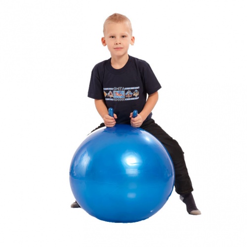 Детский мяч для фитнеса с рожками Profi MS 0380, 45 см фото 5