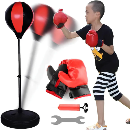Детская боксерская груша на стойке и перчатки для бокса (напольный набор для бокса детский) Profi (MR 1254-1) фото 4 Детская боксерская груша на стойке и перчатки для бокса (напольный набор для бокса детский) Profi (MR 1254-1) фото 4
