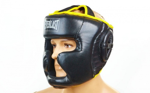 Шлем боксерский (с полной защитой) PU ELAST BO-6001 фото 3