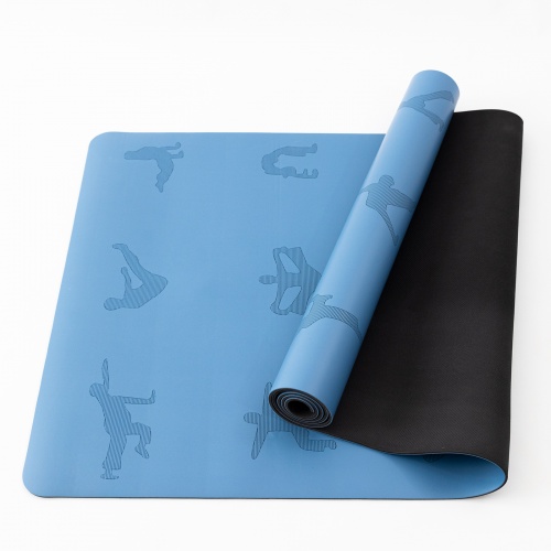 Коврик для йоги и фитнеса (йога мат) резиновый профессиональный OSPORT 5мм (MS 2898) фото 11