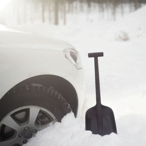 Лопата для уборки снега Fiskars 1019353 автомобильная черная фото 2