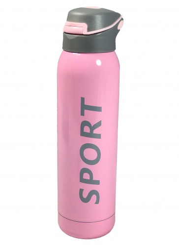 Термос (термочашка) бутылка спортивная металлическая 500мл Stenson Sport New (8257P) фото 4