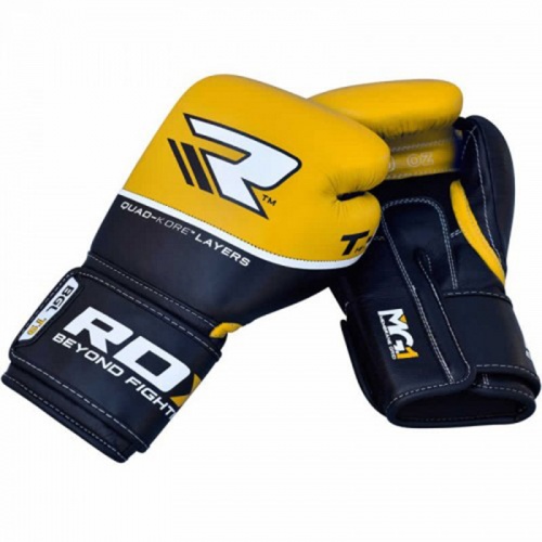 Боксерские перчатки RDX Quad Kore Yellow фото 2